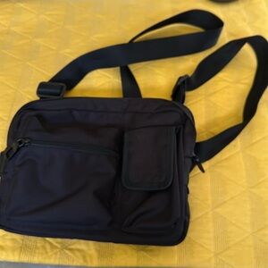 Black multi pocket Zara handbag